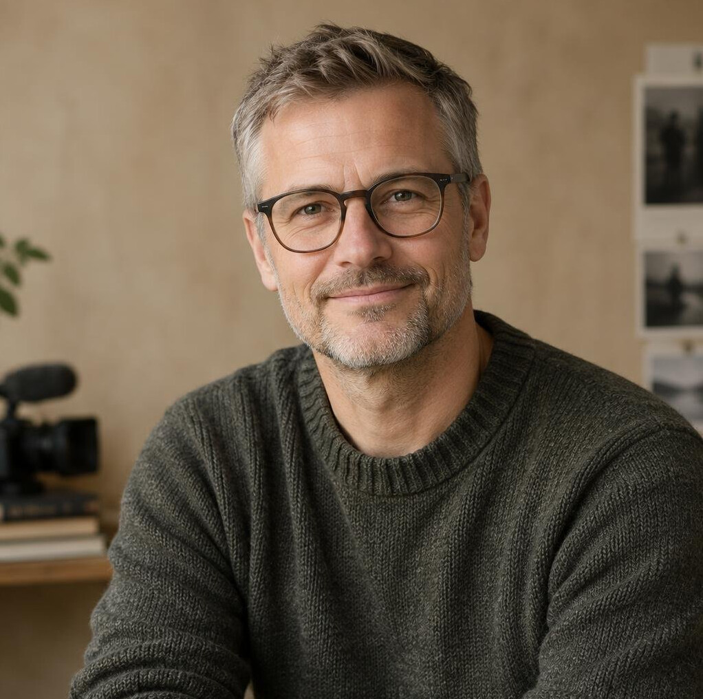Portrait of a Danish male editor and founder